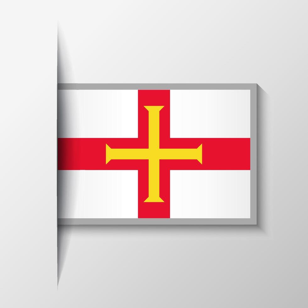 vector rechthoekig Guernsey vlag achtergrond