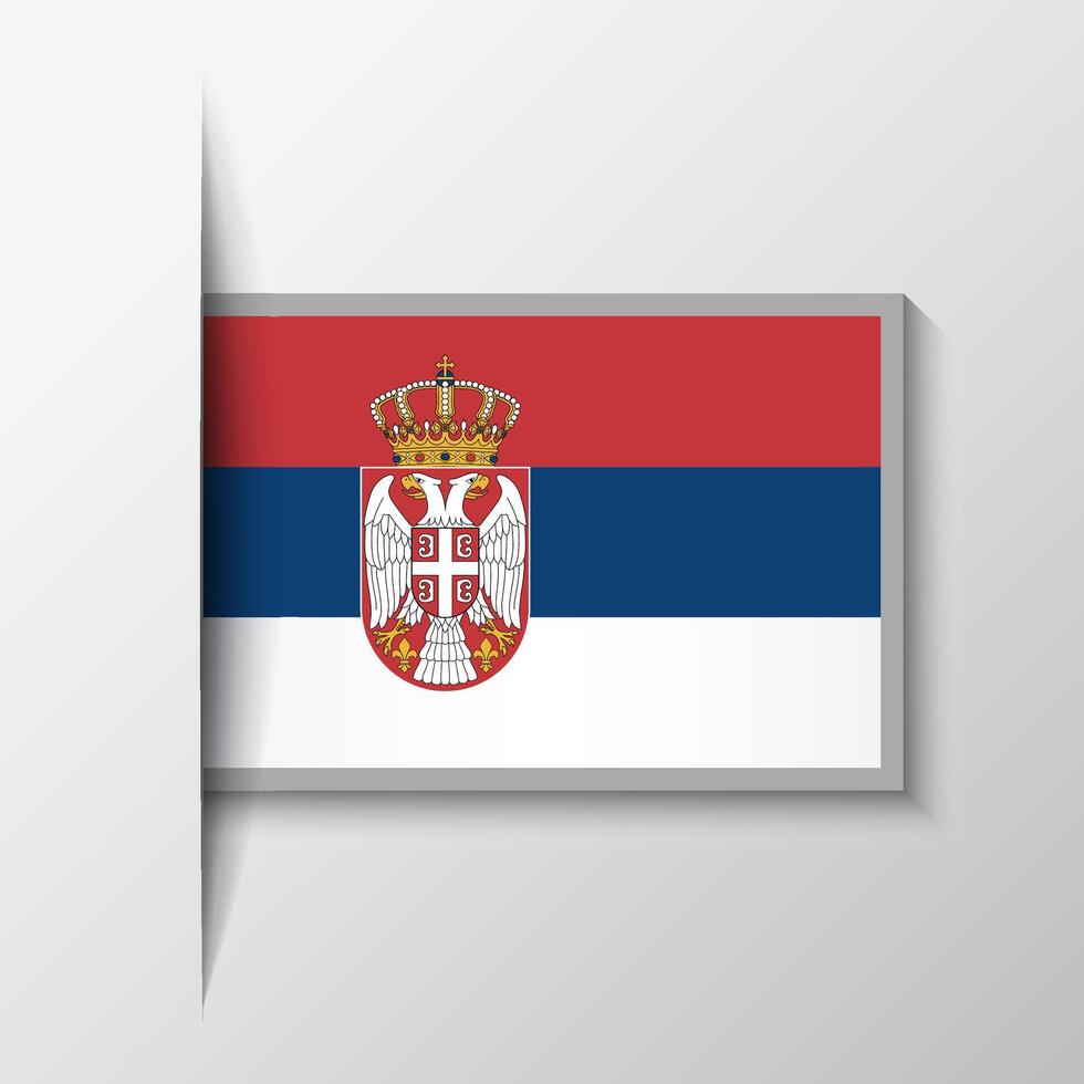 vector rechthoekig Servië vlag achtergrond