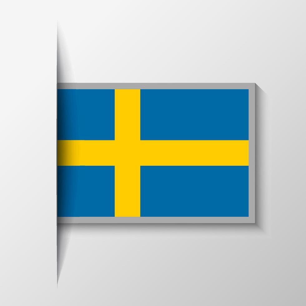 vector rechthoekig Zweden vlag achtergrond