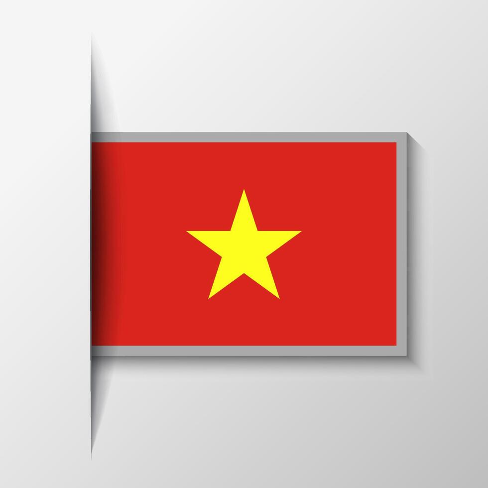 vector rechthoekig Vietnam vlag achtergrond