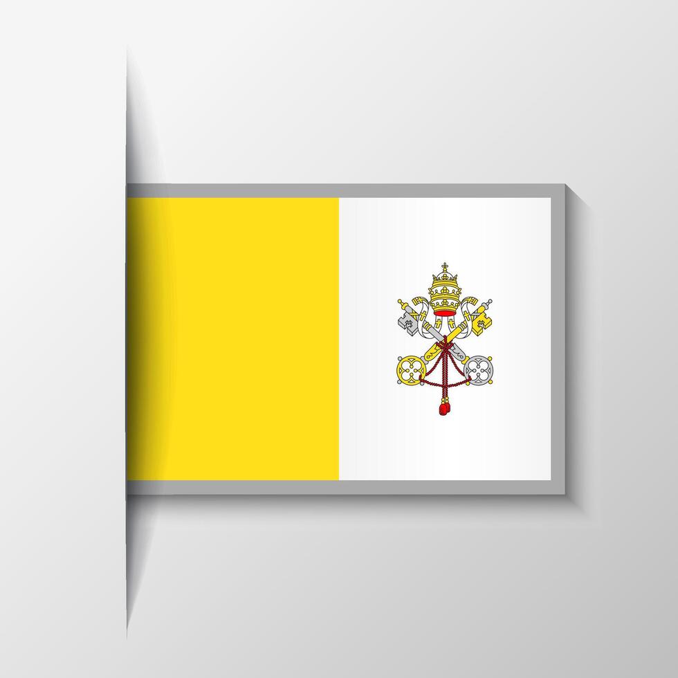 vector rechthoekig Vaticaan vlag achtergrond