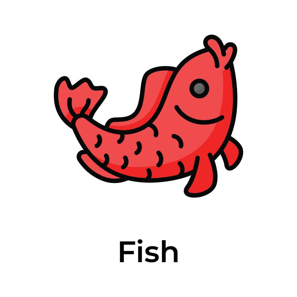 krijgen uw handen Aan deze prachtig ontworpen icoon van goudvis omhoog voor premie gebruik vector