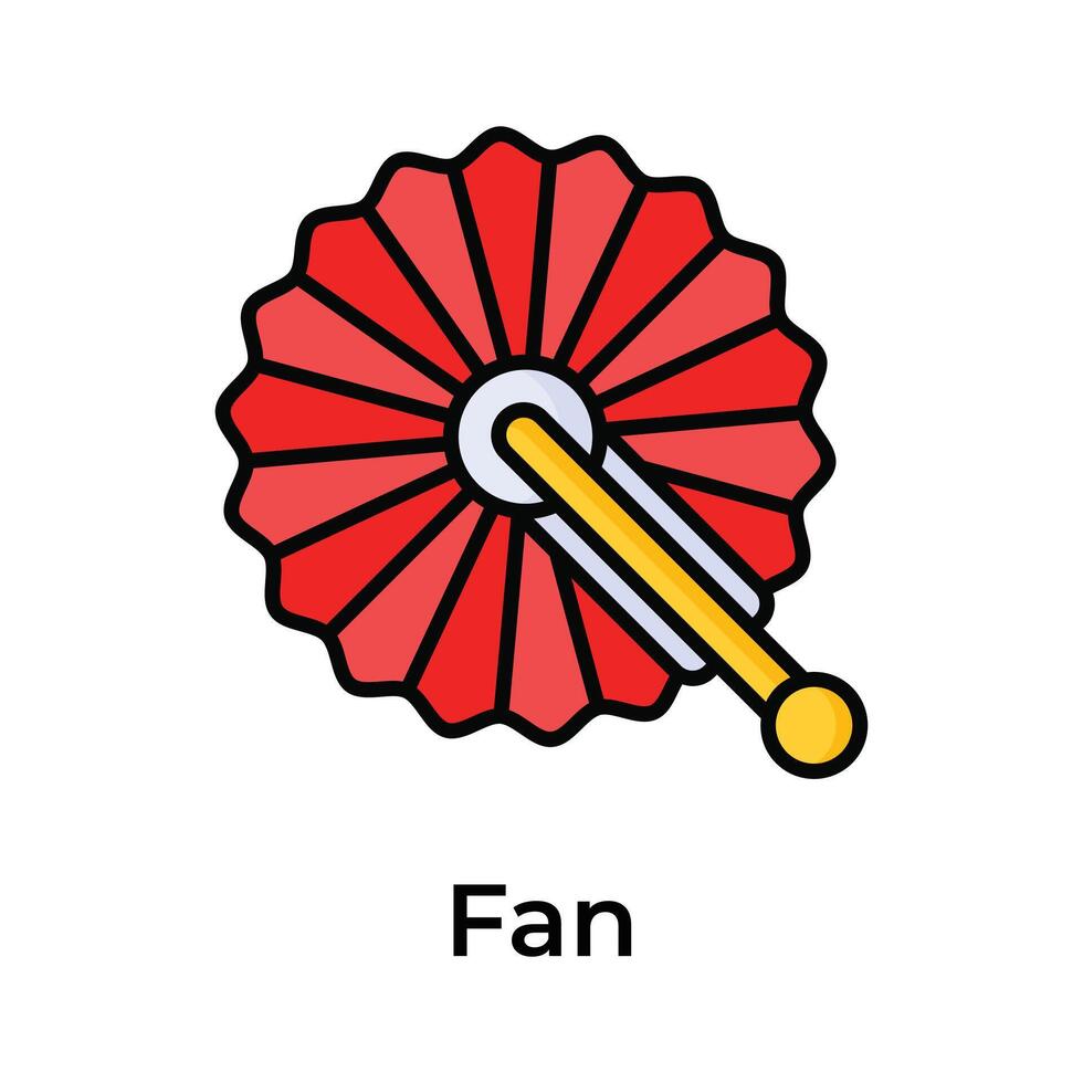 premie icoon van Chinese ventilator modern ontwerp stijl, klaar naar gebruik vector
