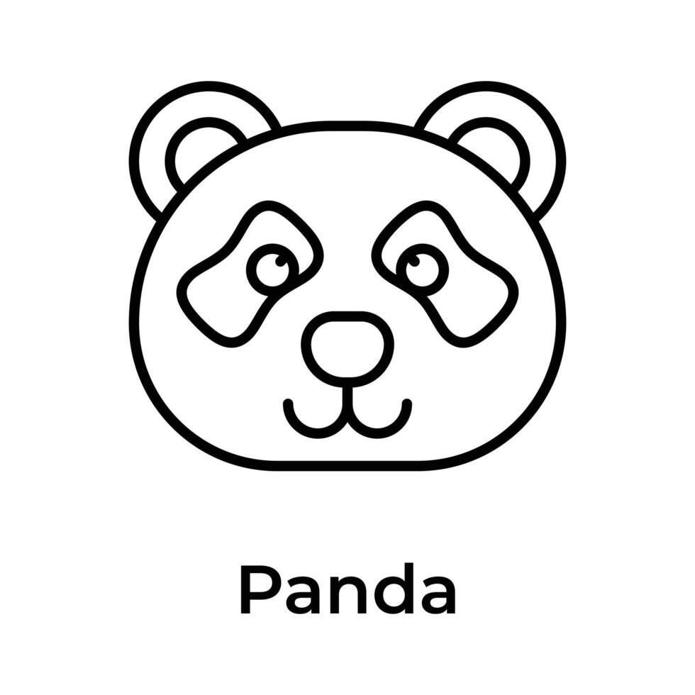 krijgen uw houden Aan deze visueel aantrekkelijk panda icoon, klaar naar gebruik vector