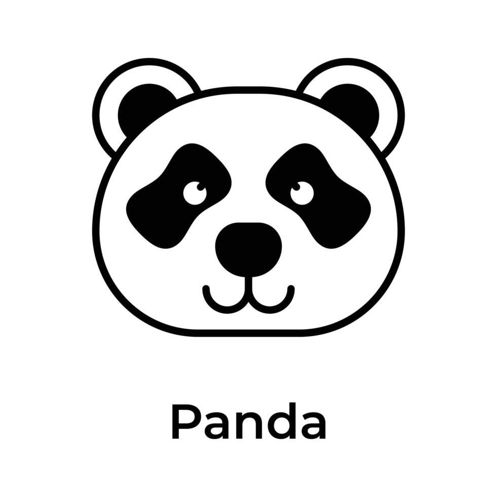 krijgen uw houden Aan deze visueel aantrekkelijk panda icoon, klaar naar gebruik vector