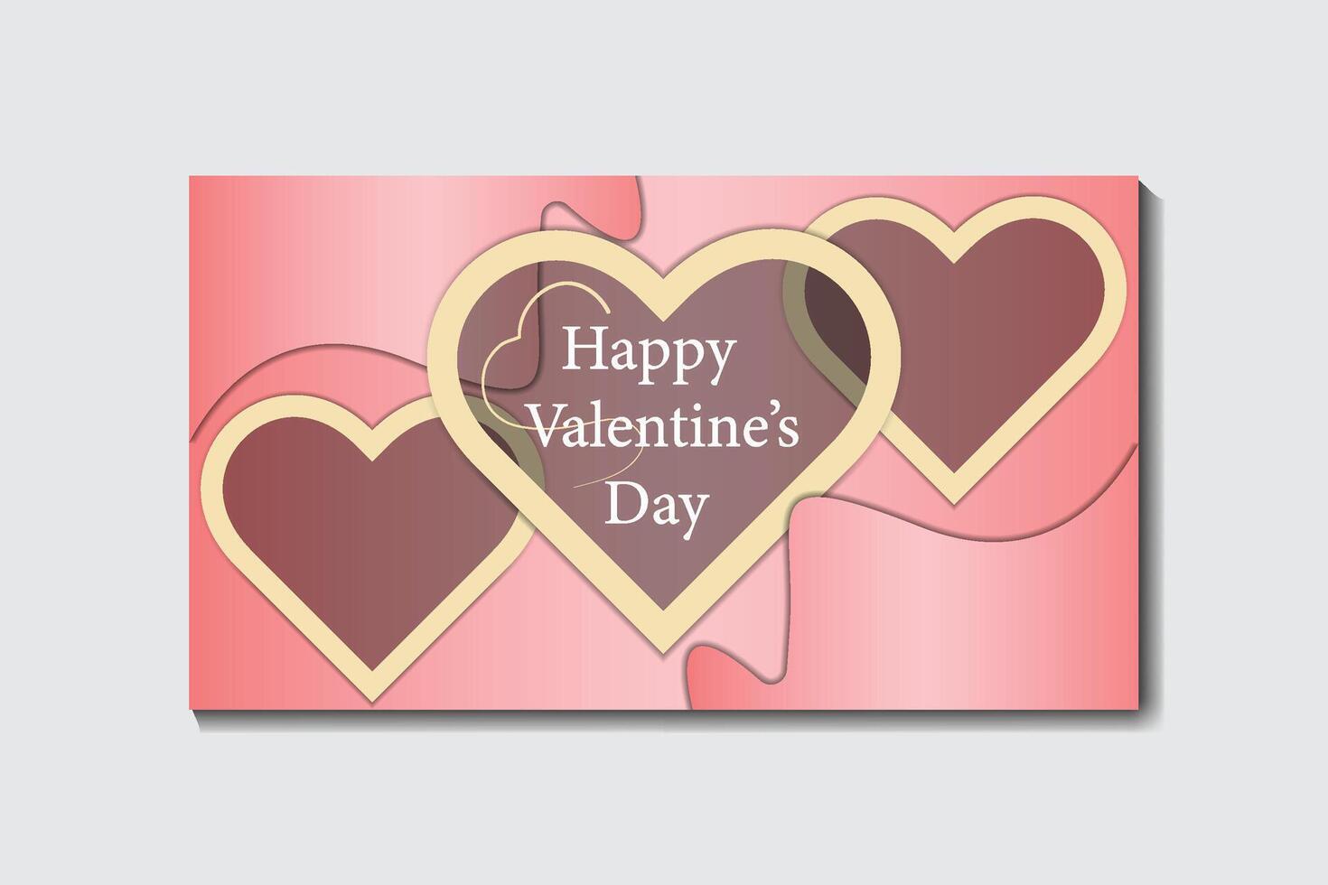 realistisch hart Valentijn dag achtergrond vector ontwerp