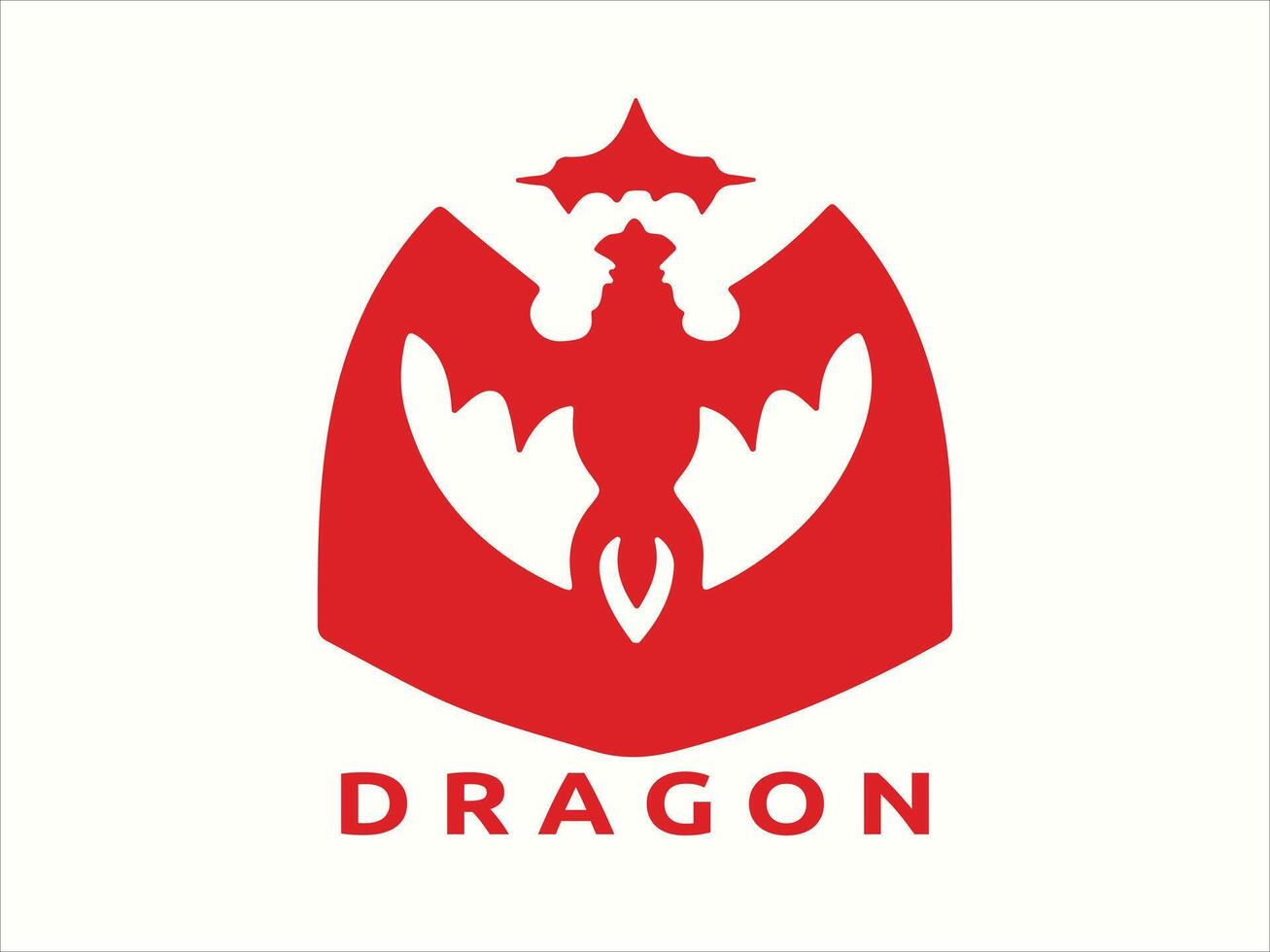 draak logo ontwerp icoon symbool vector sjabloon.