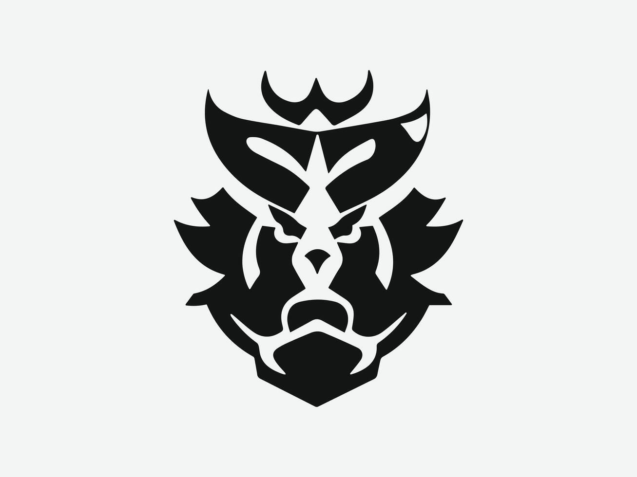engel leeuw logo ontwerp icoon symbool vector illustratie.