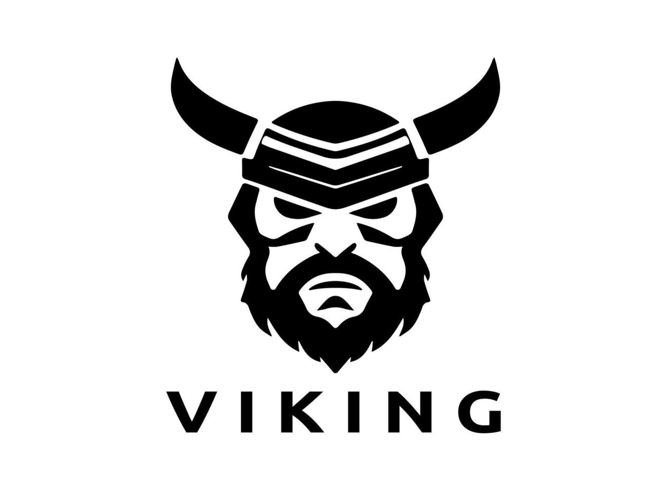 viking logo ontwerp icoon symbool vector sjabloon. menselijk viking logo vector.