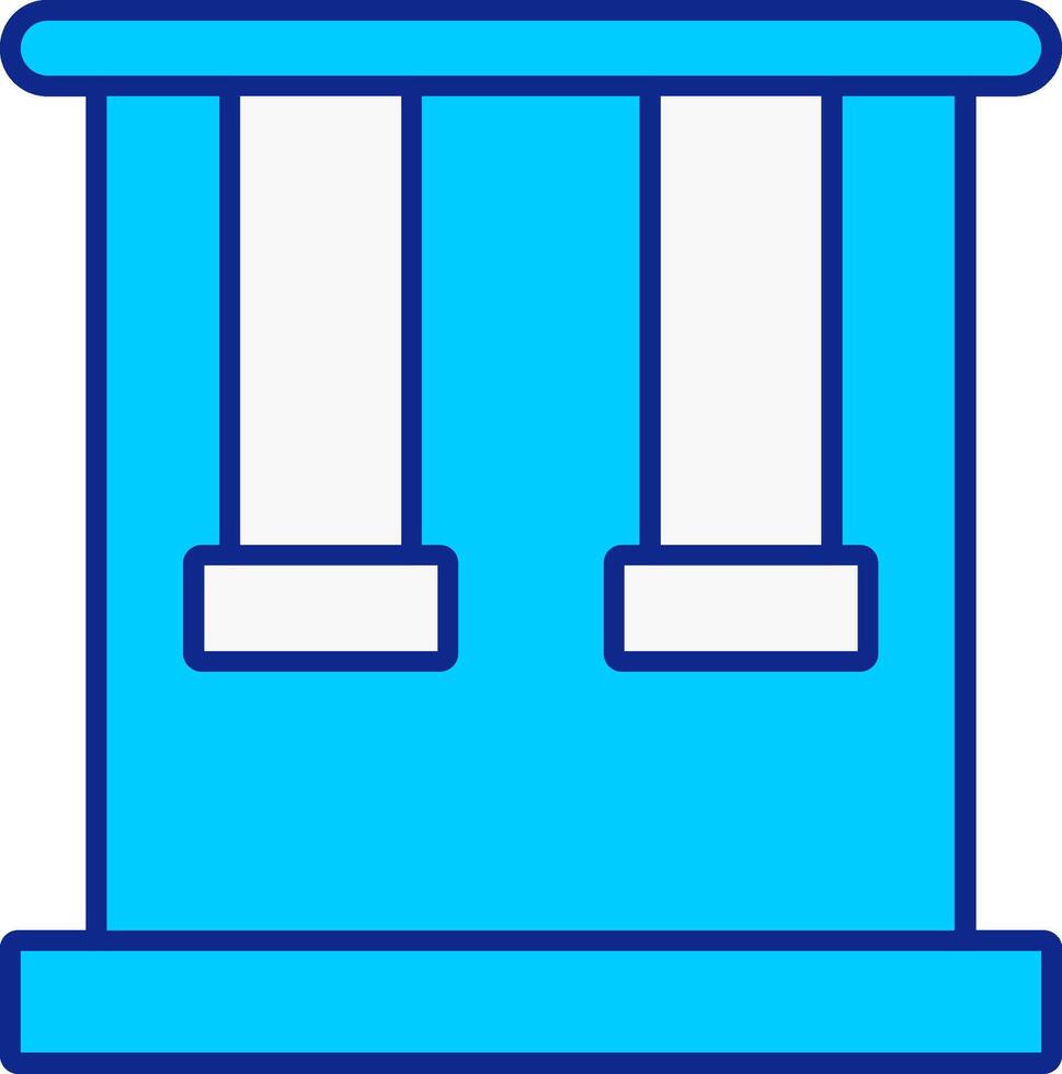 trapeze blauw gevulde icoon vector