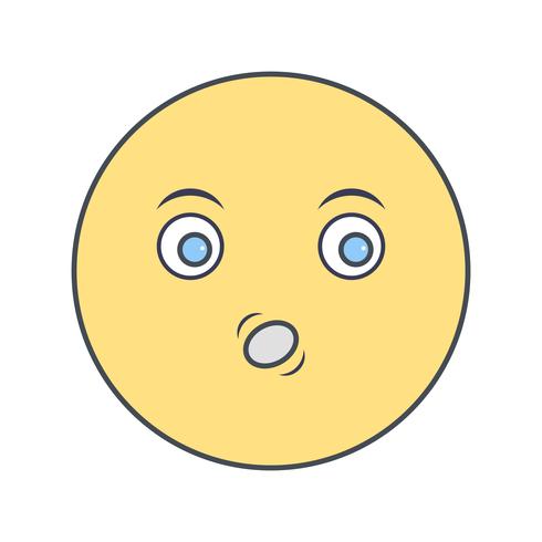 Fluitje Emoji Vector Icon