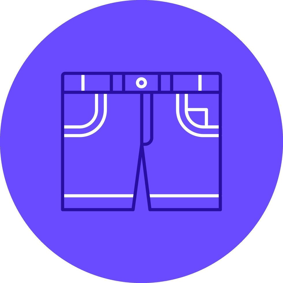 shorts duo afstemmen kleur cirkel icoon vector