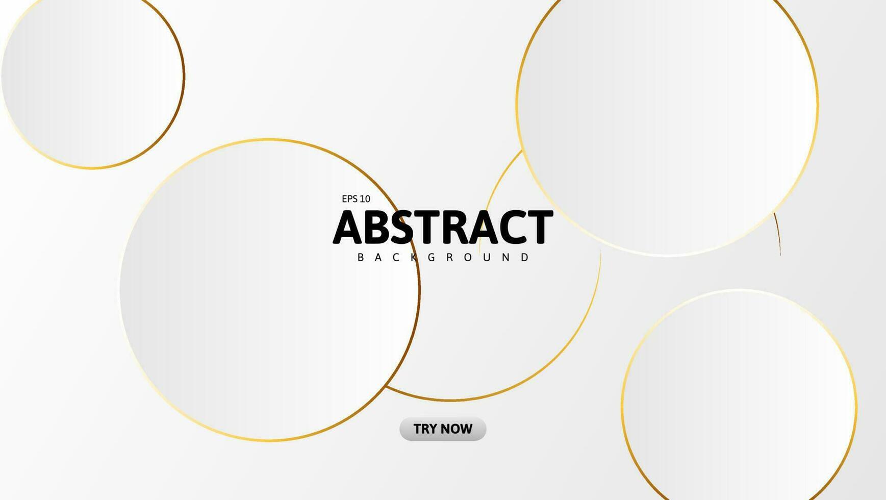 abstracte witte achtergrond met gouden cirkellijn vector