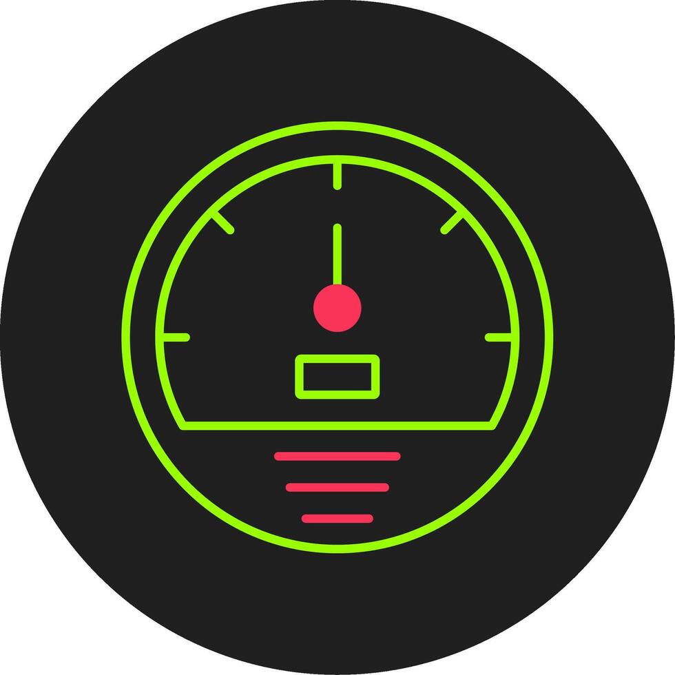 snelheidsmeter glyph cirkel icoon vector