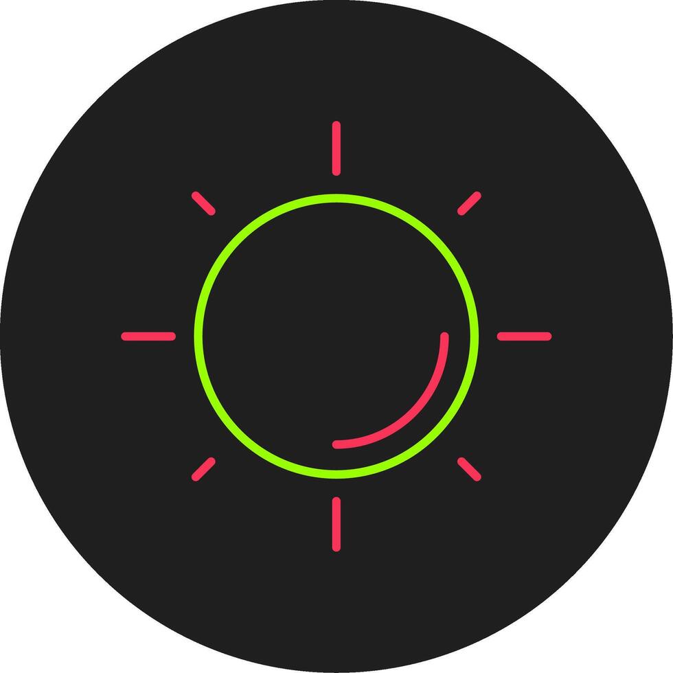 zon glyph cirkel icoon vector