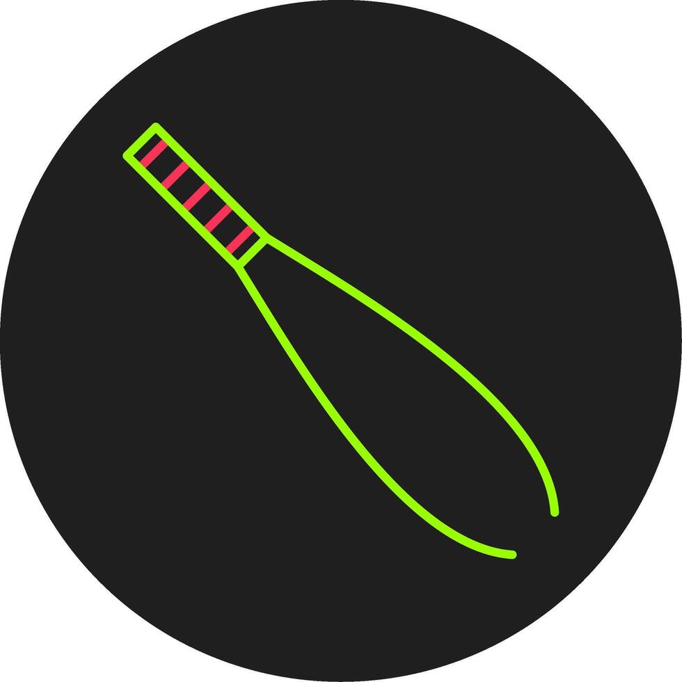 pincet glyph cirkel icoon vector