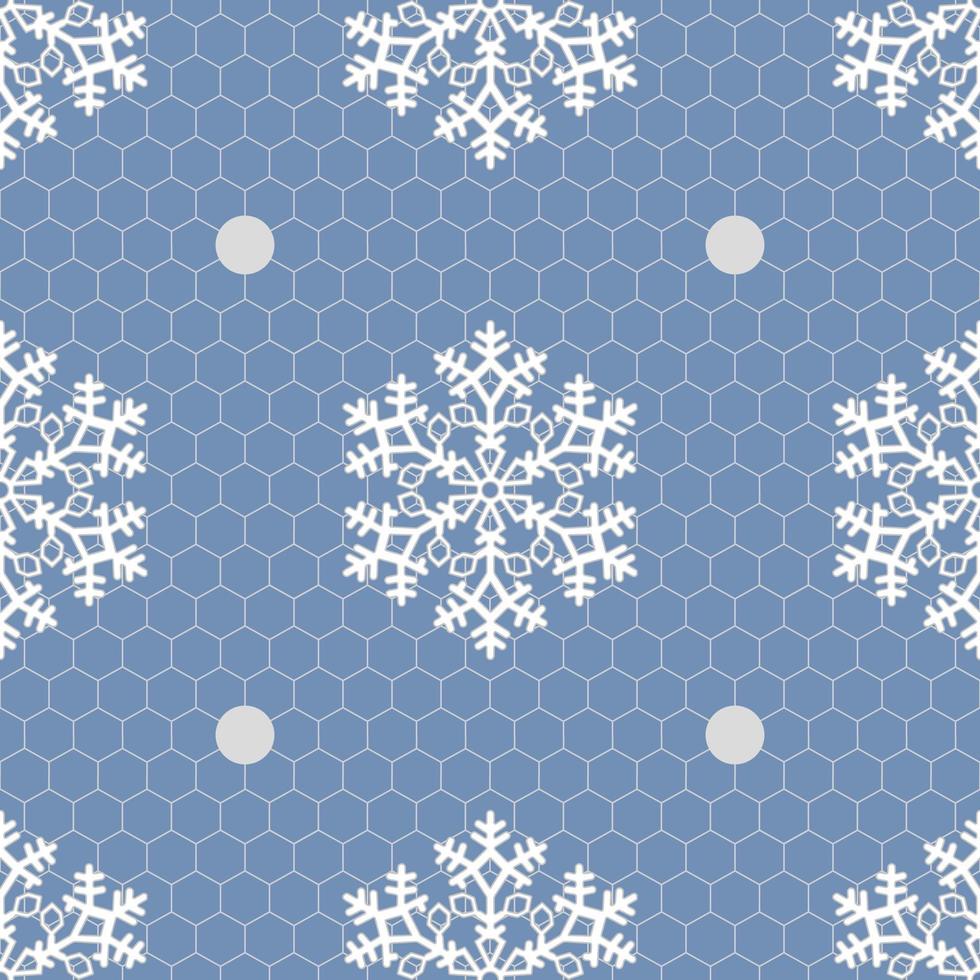 Kerstmis naadloos patroon met sneeuwvlokken. sneeuwvlokken kant textuur vector