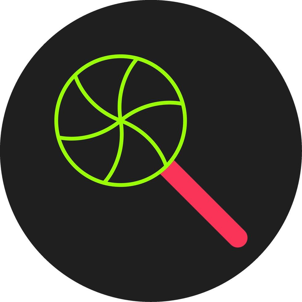 snoep glyph cirkel icoon vector