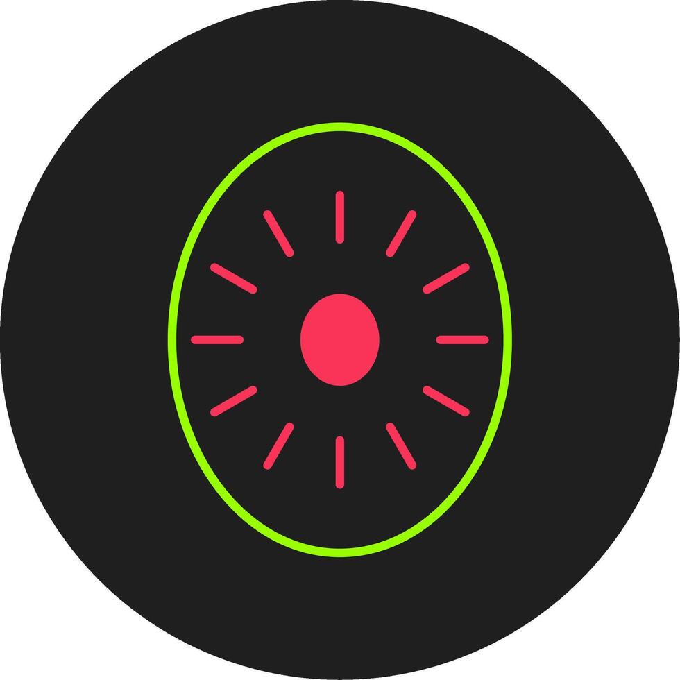 kiwi glyph cirkel icoon vector