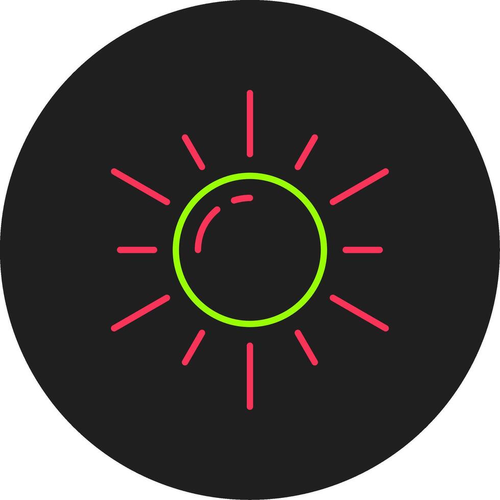 zon glyph cirkel icoon vector