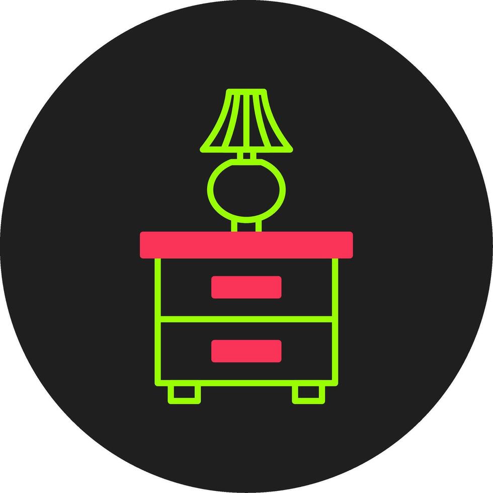 garderobe glyph cirkel icoon vector