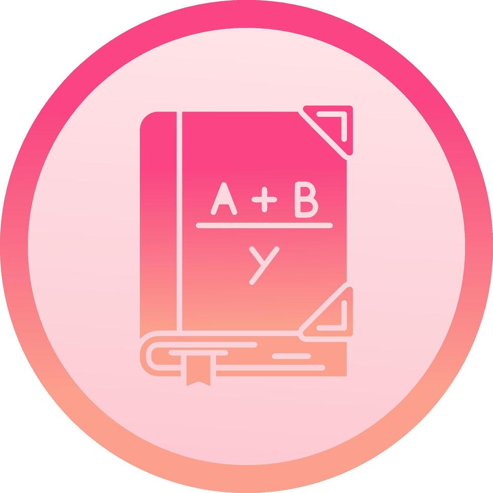 algebra solide cirkel gradeint icoon vector