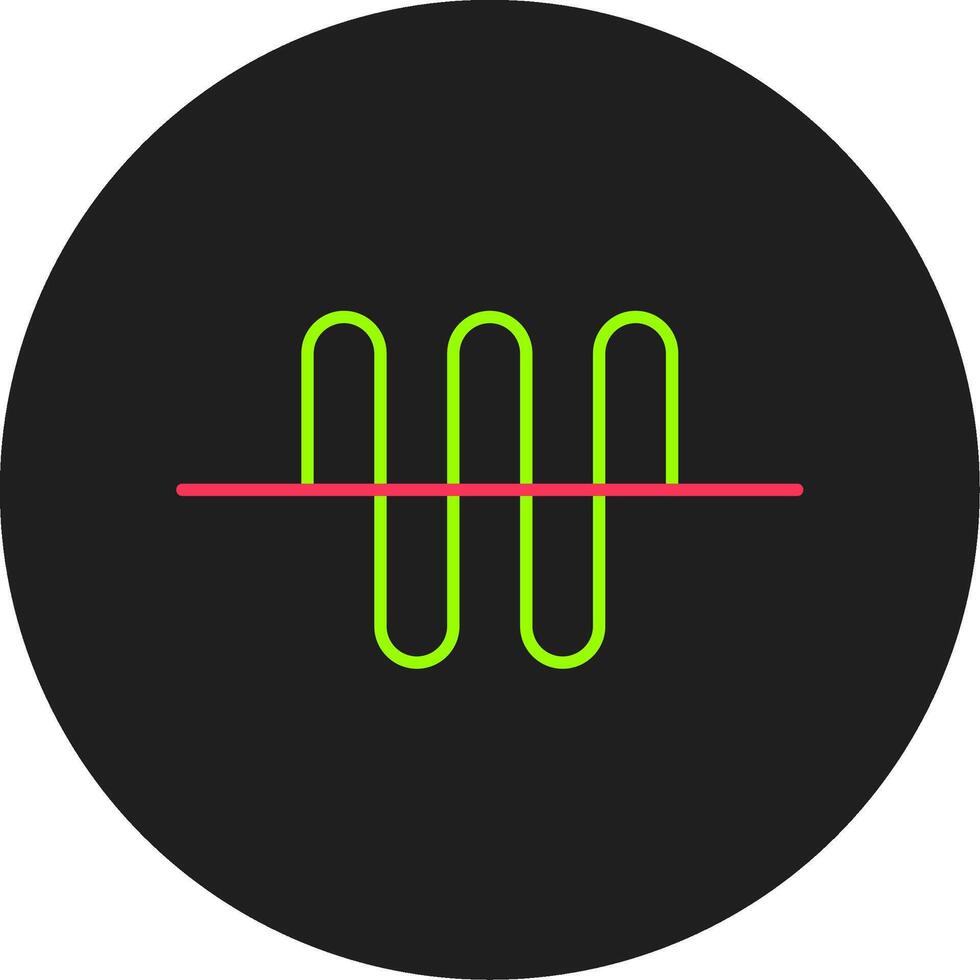 audio Golf glyph cirkel icoon vector