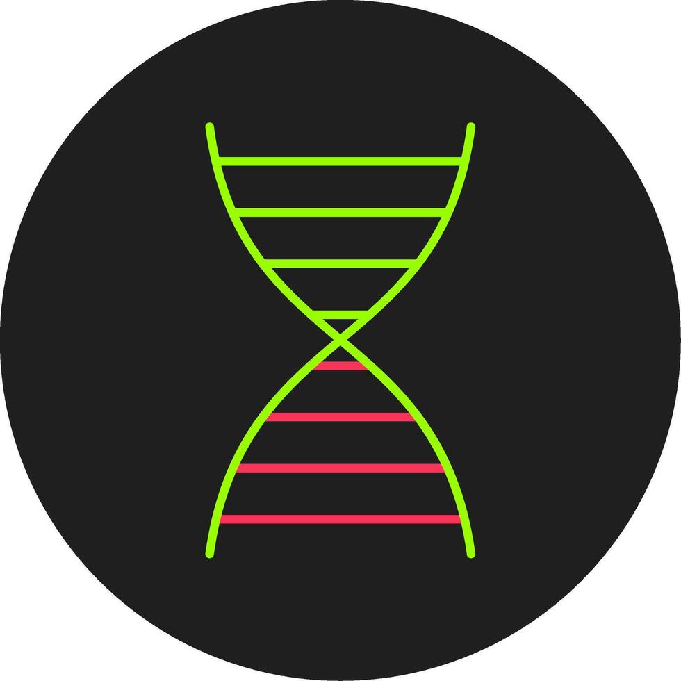 dna glyph cirkel icoon vector