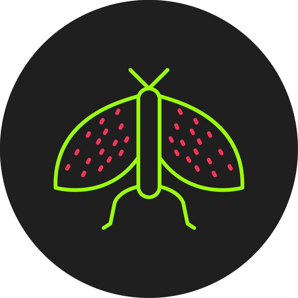 insecten glyph cirkel icoon vector