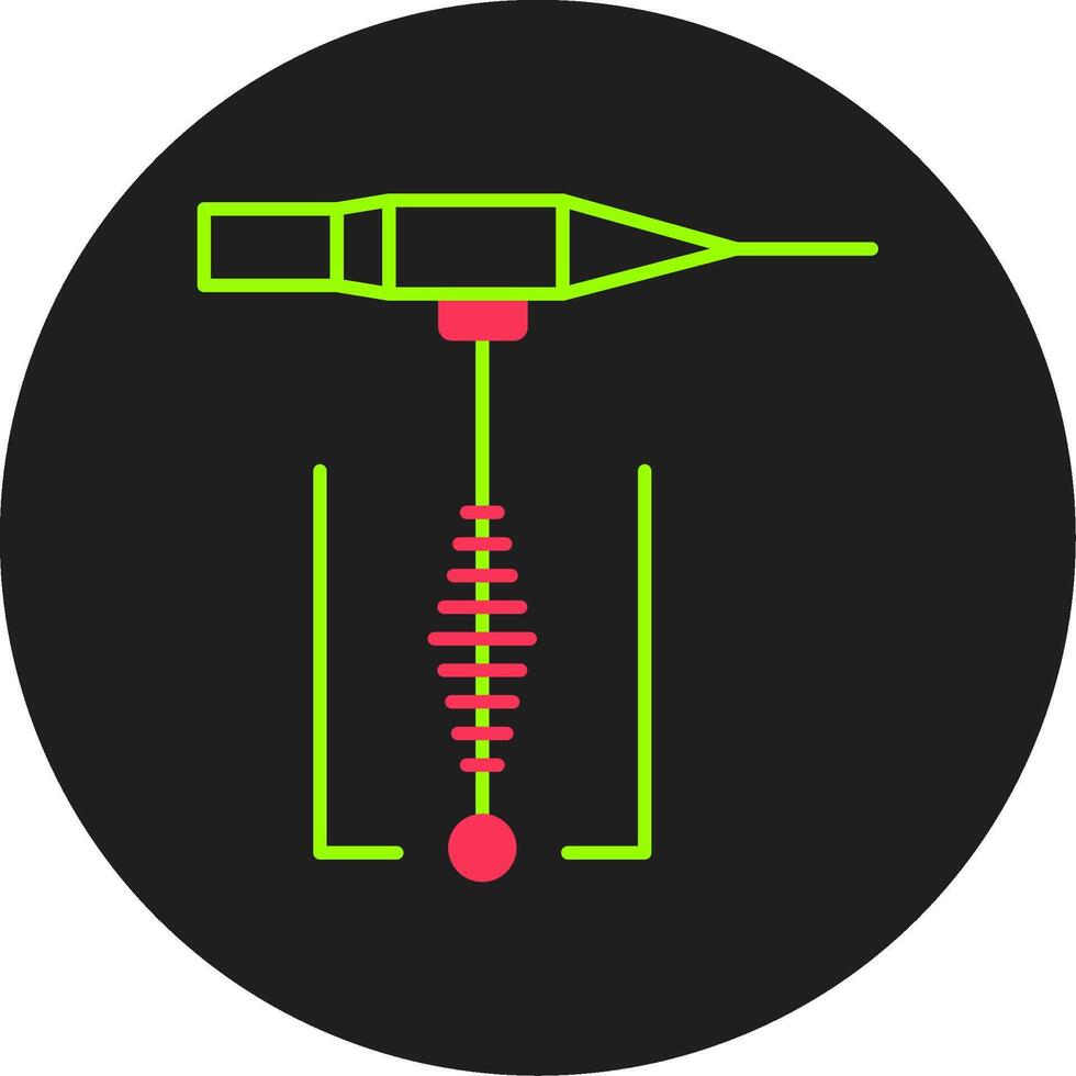 lassen glyph cirkel icoon vector