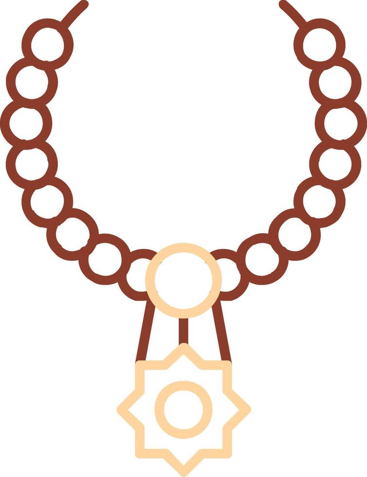 ketting lijn twee kleuren icoon vector