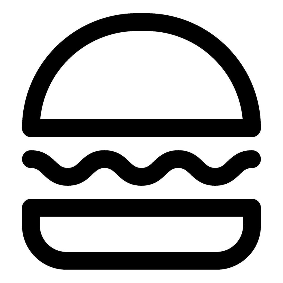 hamburger icoon voedsel en dranken voor web, app, uiux, infografisch, enz vector