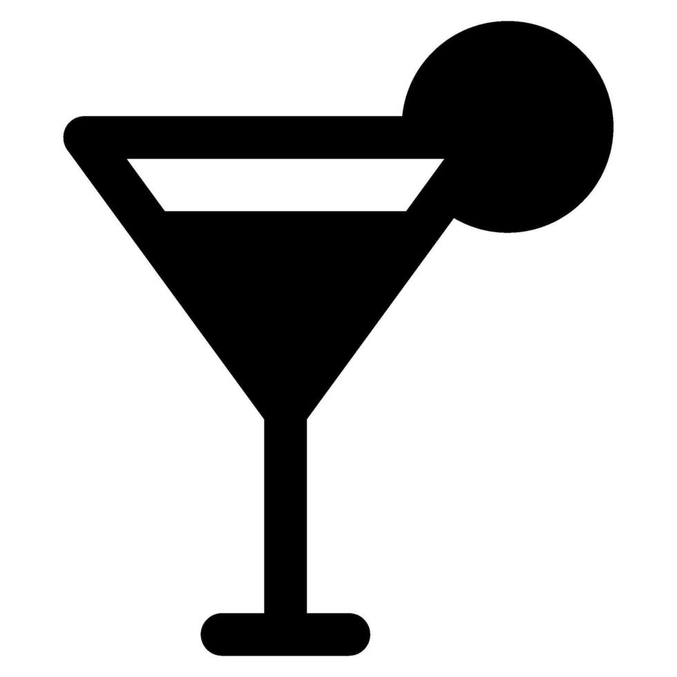 cocktail icoon voedsel en dranken voor web, app, uiux, infografisch, enz vector