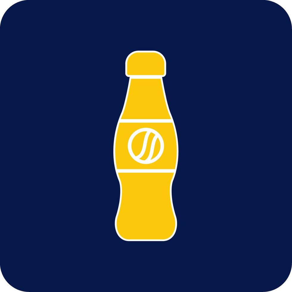 cola glyph plein twee kleur icoon vector