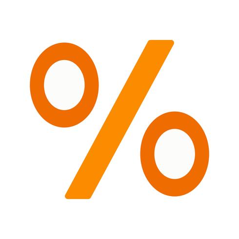 percentage vector pictogram