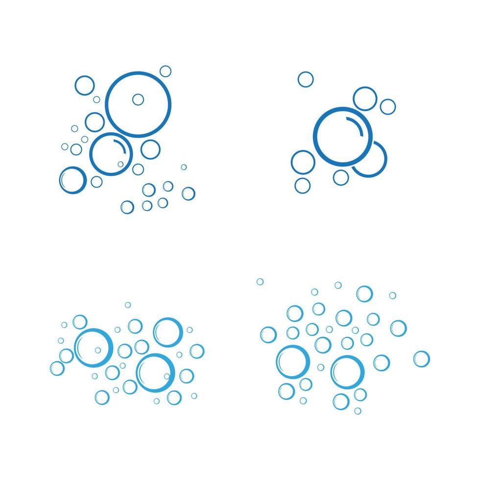 bubble water vector illustratie ontwerpsjabloon