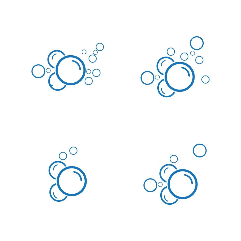 bubble water vector illustratie ontwerpsjabloon