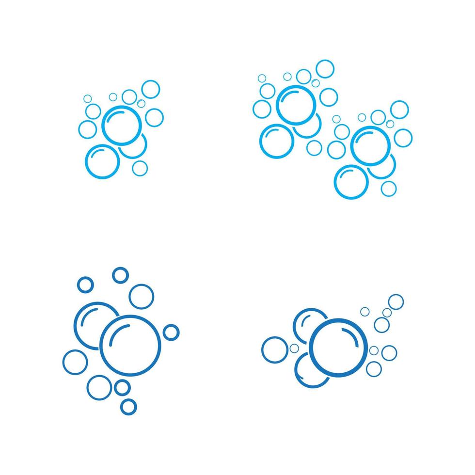 bubble water vector illustratie ontwerpsjabloon