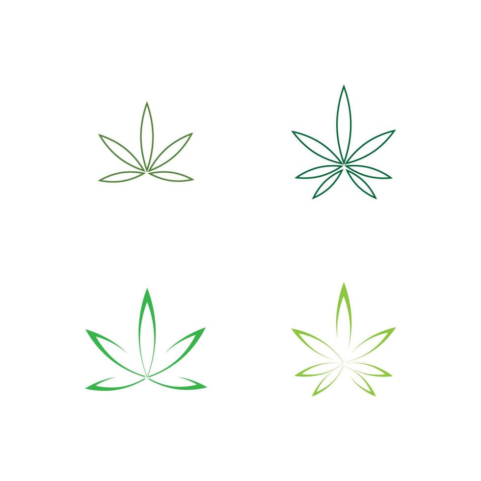 vector cannabis of marihuana pictogram logo voor medische of farmaceutische industrie