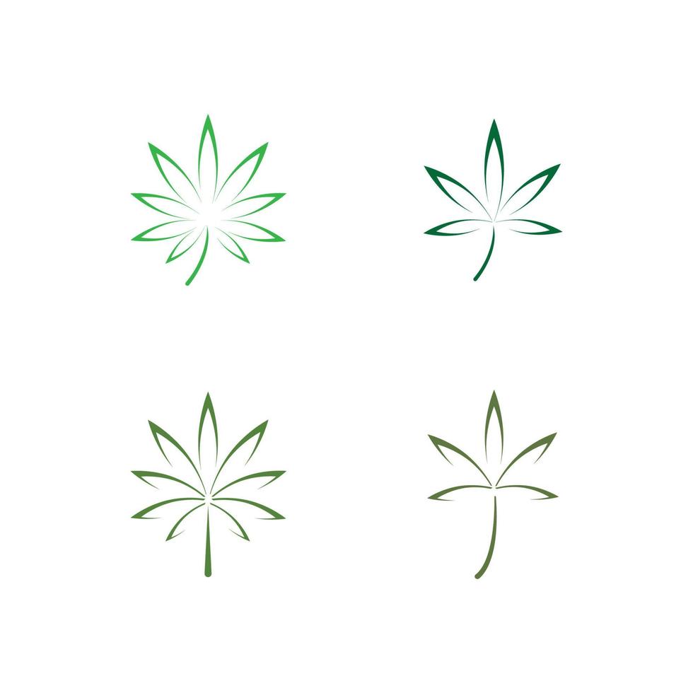 vector cannabis of marihuana pictogram logo voor medische of farmaceutische industrie