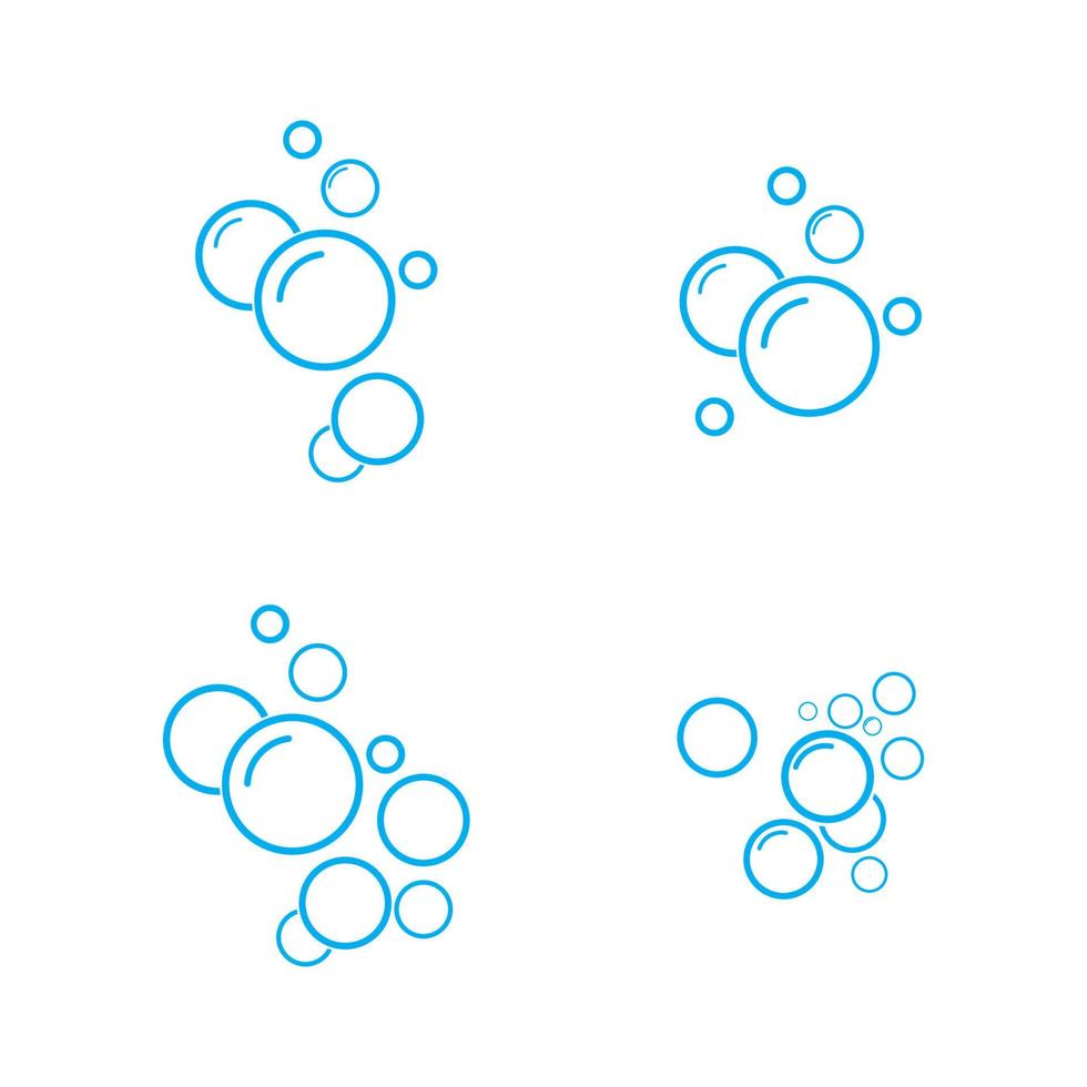 bubble water vector illustratie ontwerpsjabloon