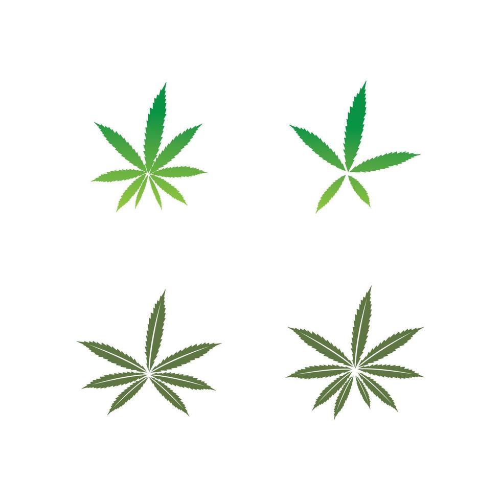 vector cannabis of marihuana pictogram logo voor medische of farmaceutische industrie