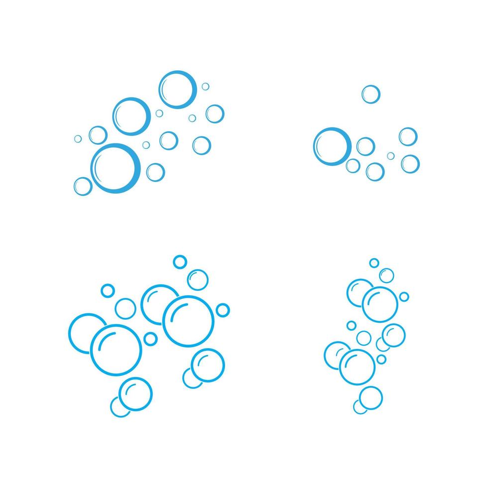 bubble water vector illustratie ontwerpsjabloon