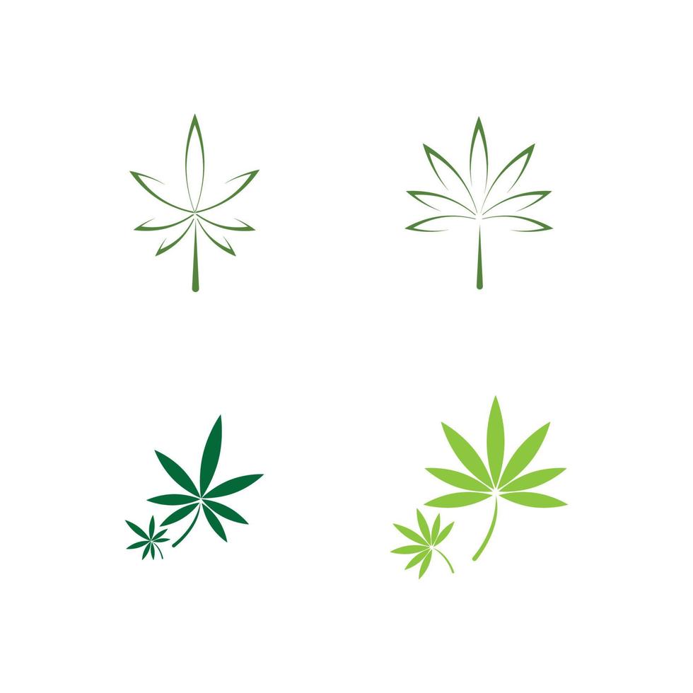 vector cannabis of marihuana pictogram logo voor medische of farmaceutische industrie