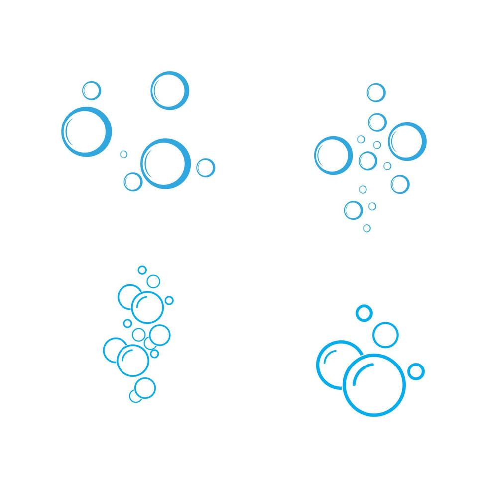 bubble water vector illustratie ontwerpsjabloon