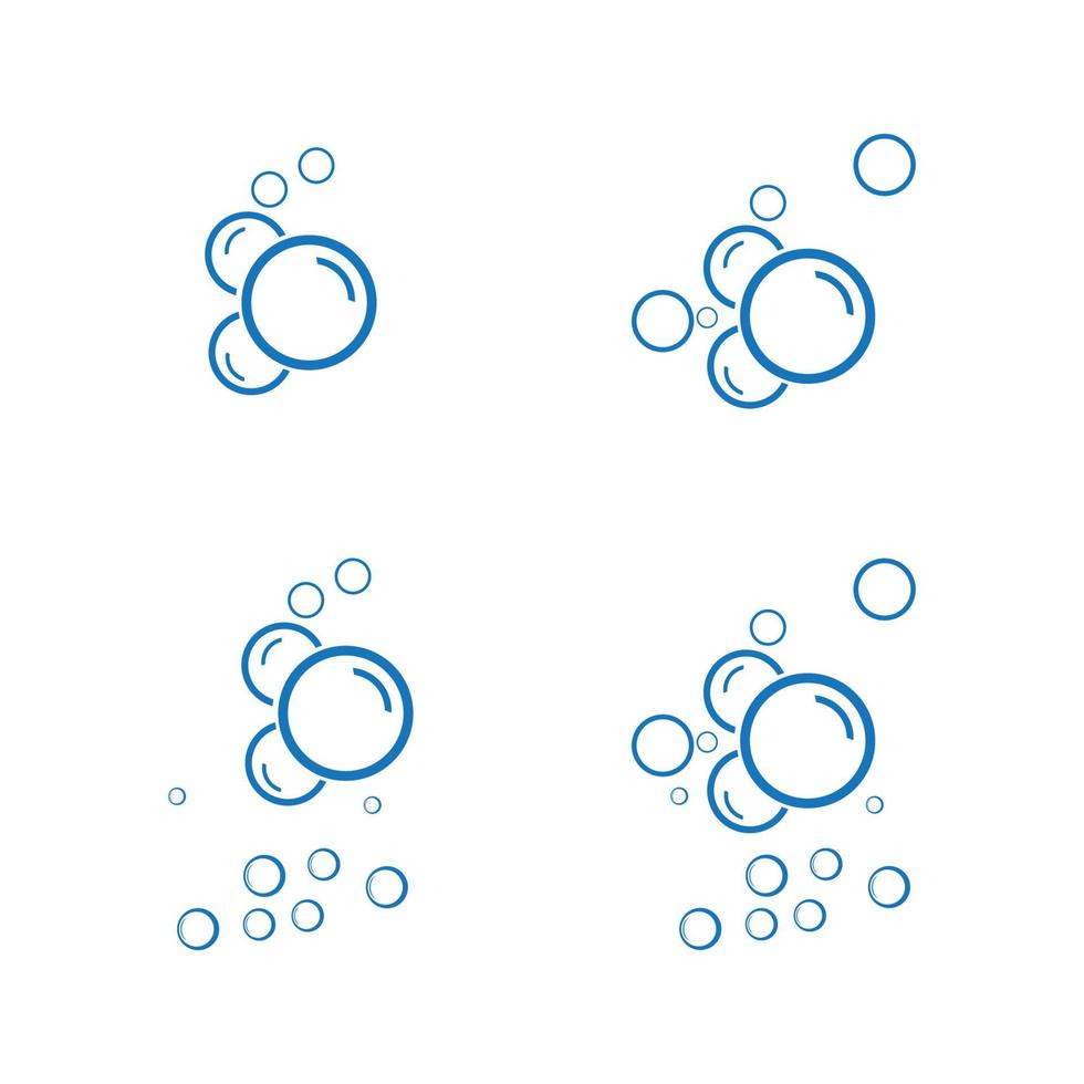 bubble water vector illustratie ontwerpsjabloon