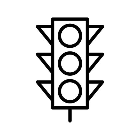 Vector lichtsignalen pictogram