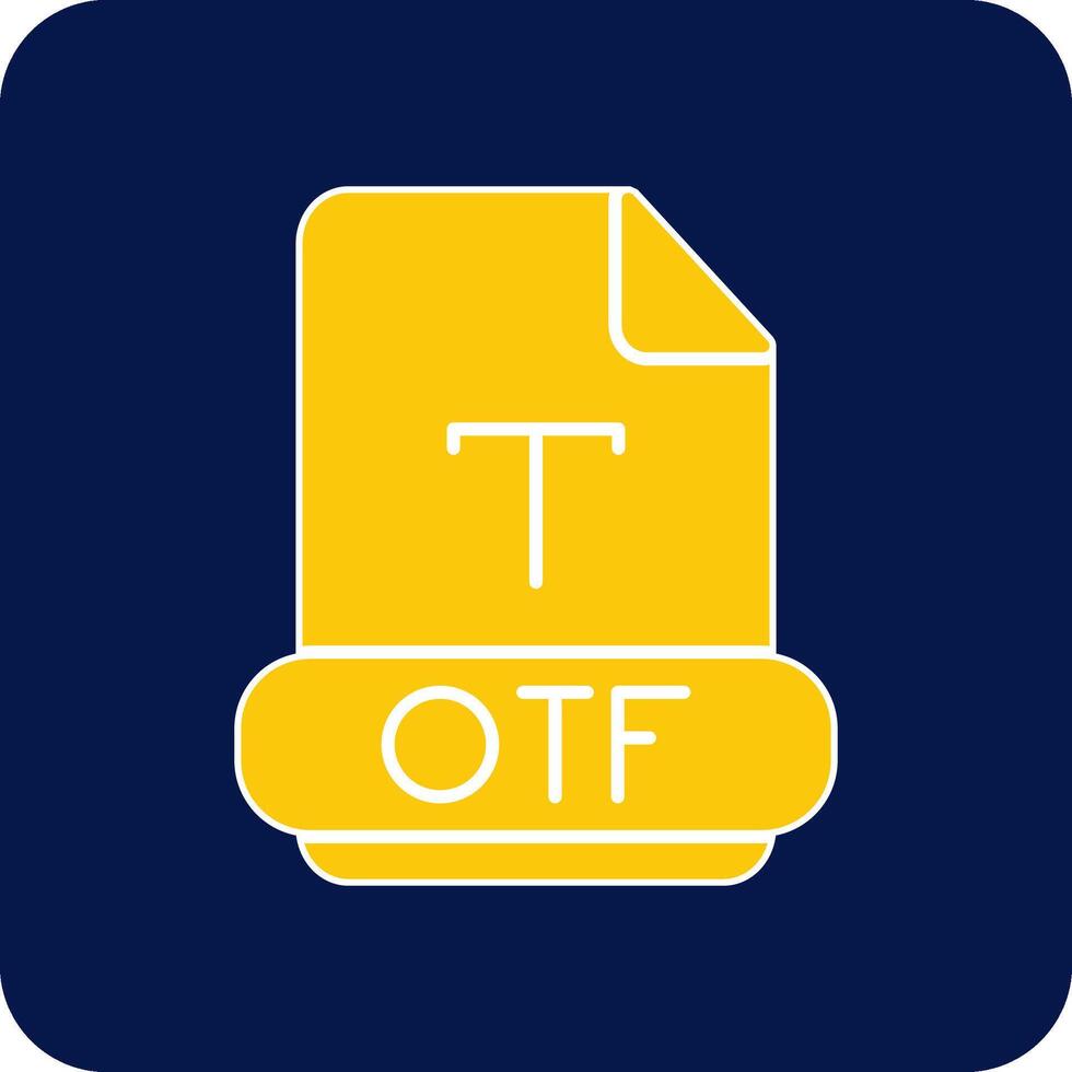 otf glyph plein twee kleur icoon vector