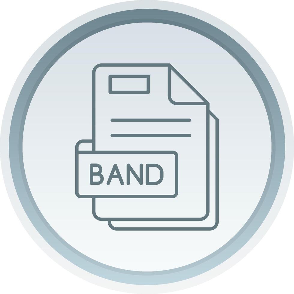 band lineair knop icoon vector