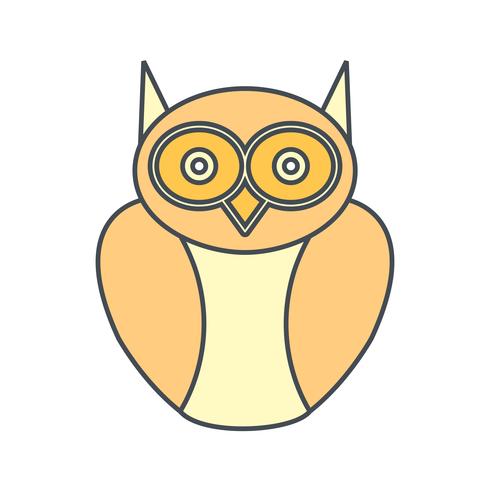 Afgestudeerde Owl Vector Icon